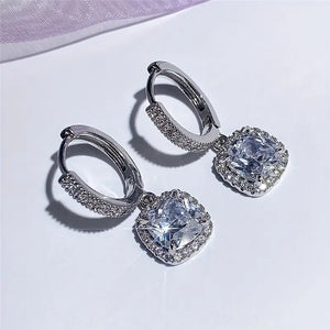 (( BUY 1 GET 2 )) Claw Square Zircon Dangle Earrings - Exquisite Gift for Women
